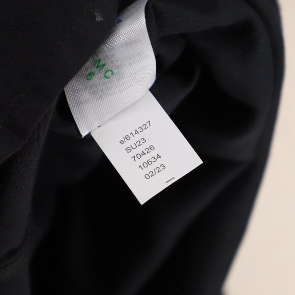 NWT ANN TAYLOR LOFT Polka Dotted Tiered Swing Mini Dress Black/White Size LP - Picture 9 of 9